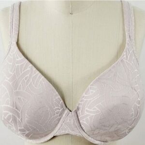 VANITY FAIR Bra 75298 Body Shine Under Wire Full Coverage Beige Bra Size 40DD